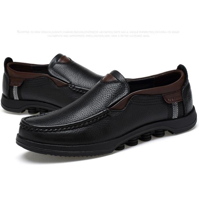 Men's Casual Slip-On Loafers with Rubber Outsole
