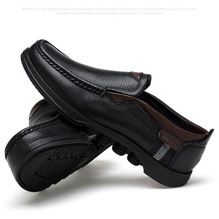Men's Casual Slip-On Loafers with Rubber Outsole