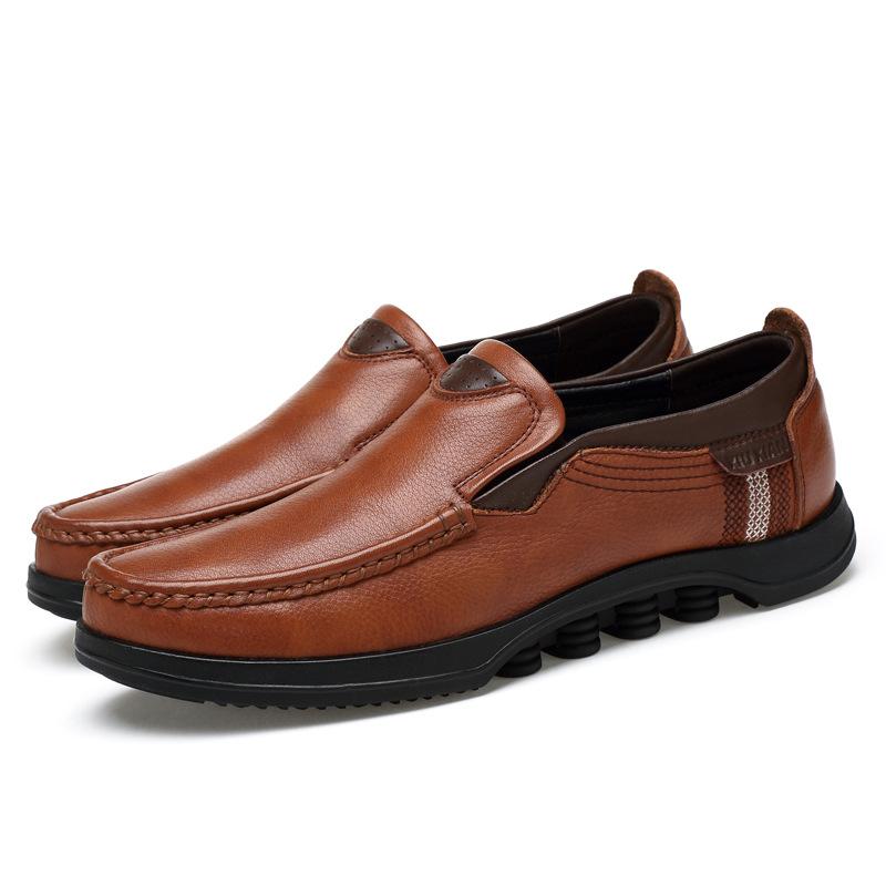 Men's Casual Slip-On Loafers with Rubber Outsole
