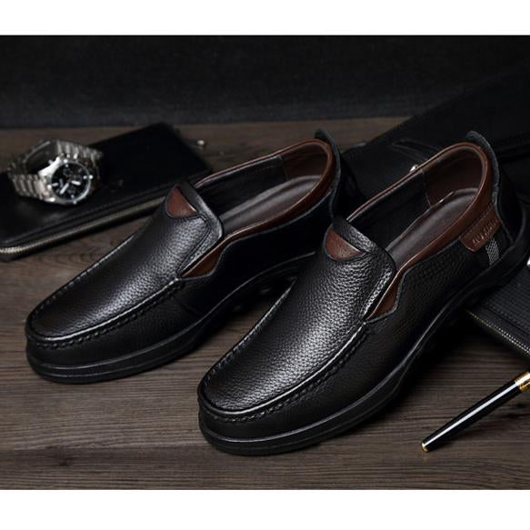 Men's Casual Slip-On Loafers with Rubber Outsole