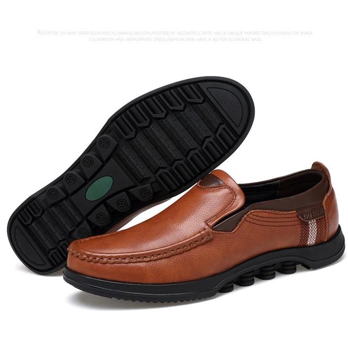 Men's Casual Slip-On Loafers with Rubber Outsole