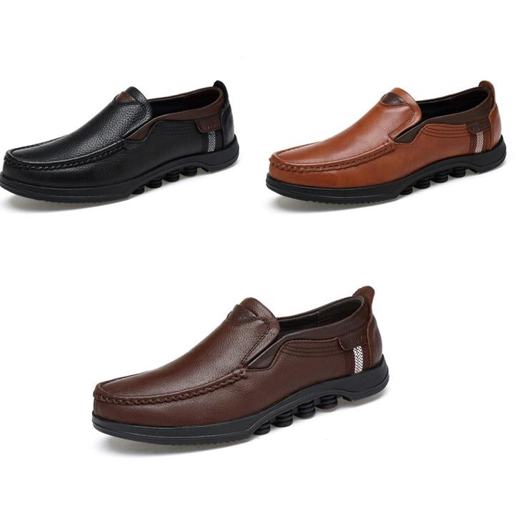 Men's Casual Slip-On Loafers with Rubber Outsole