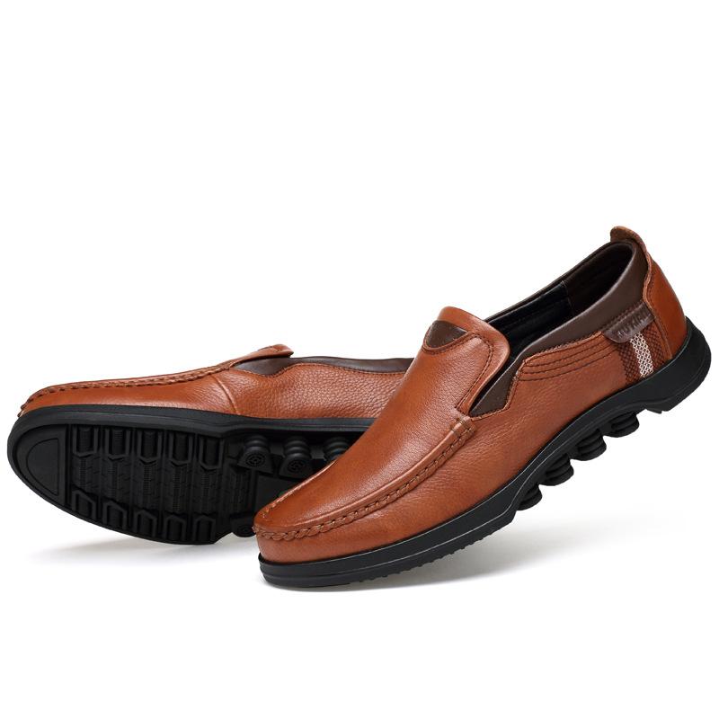 Men's Casual Slip-On Loafers with Rubber Outsole