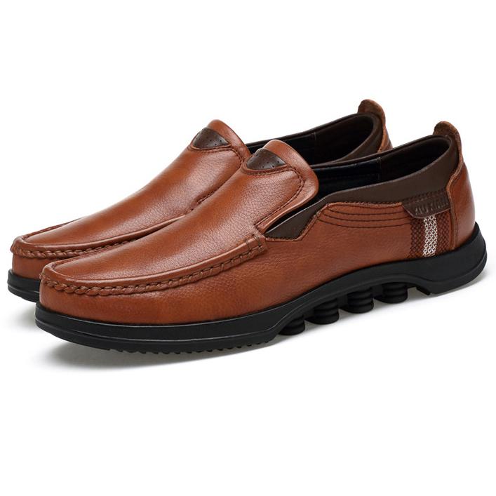 Men's Casual Slip-On Loafers with Rubber Outsole