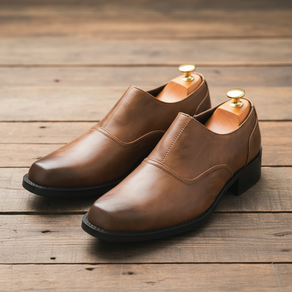 Men's Full-Grain Leather Work Boots - Durable & Comfortable
