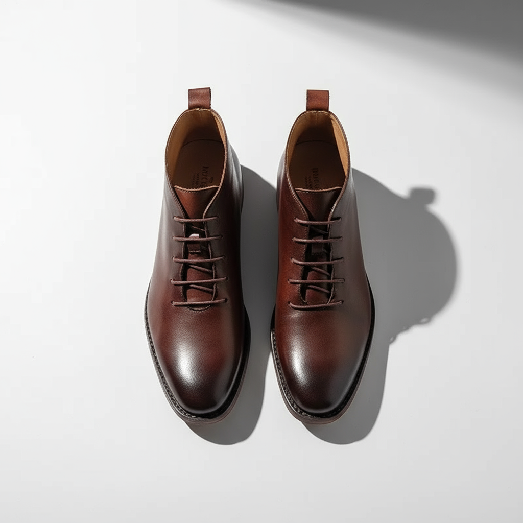 Men's Premium Full-Grain Leather Ankle Boots