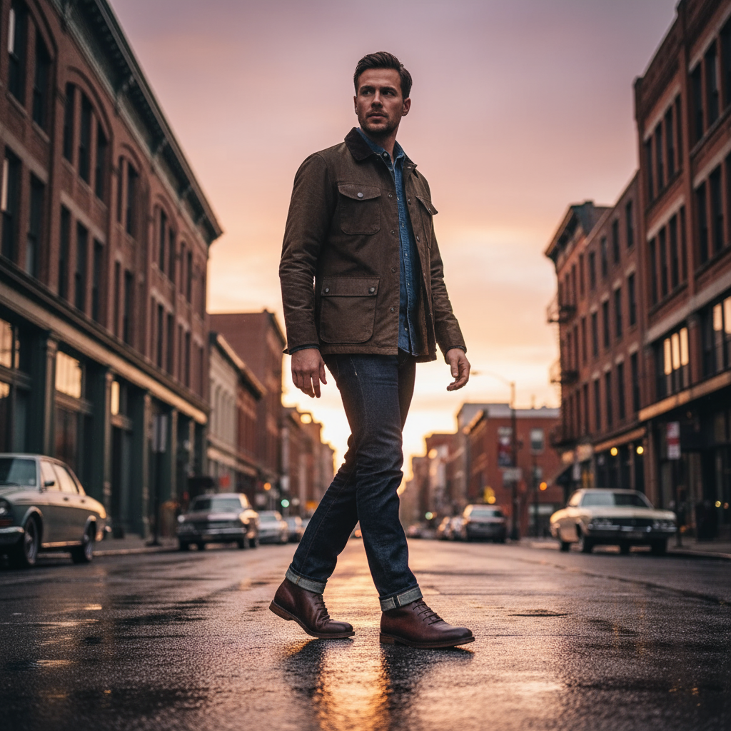 Men's Premium Full-Grain Leather Ankle Boots