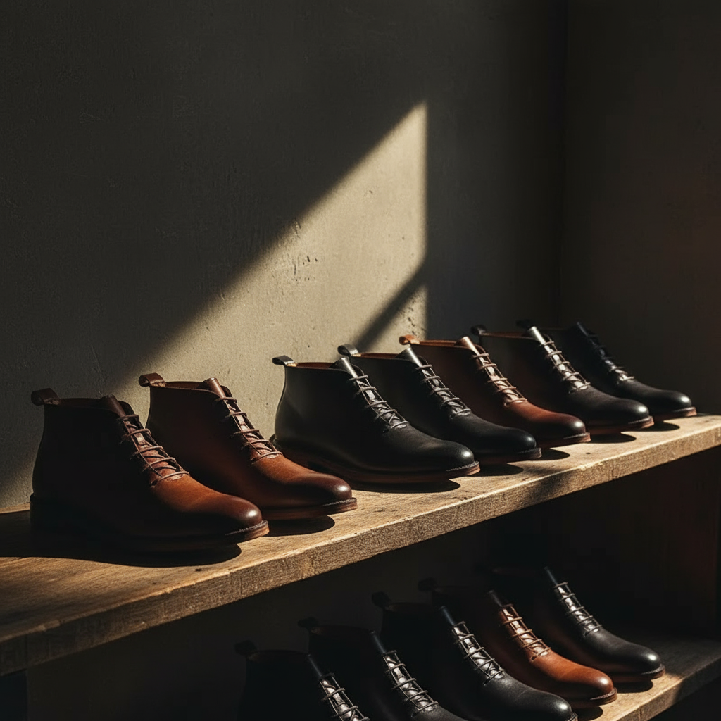 Men's Premium Full-Grain Leather Ankle Boots