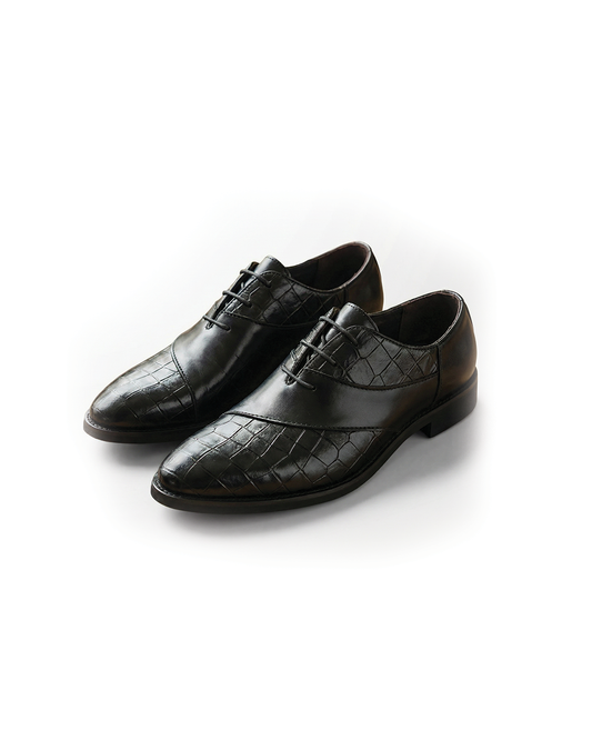 Men's Textured Oxford Dress Shoes for Comfort and Durability