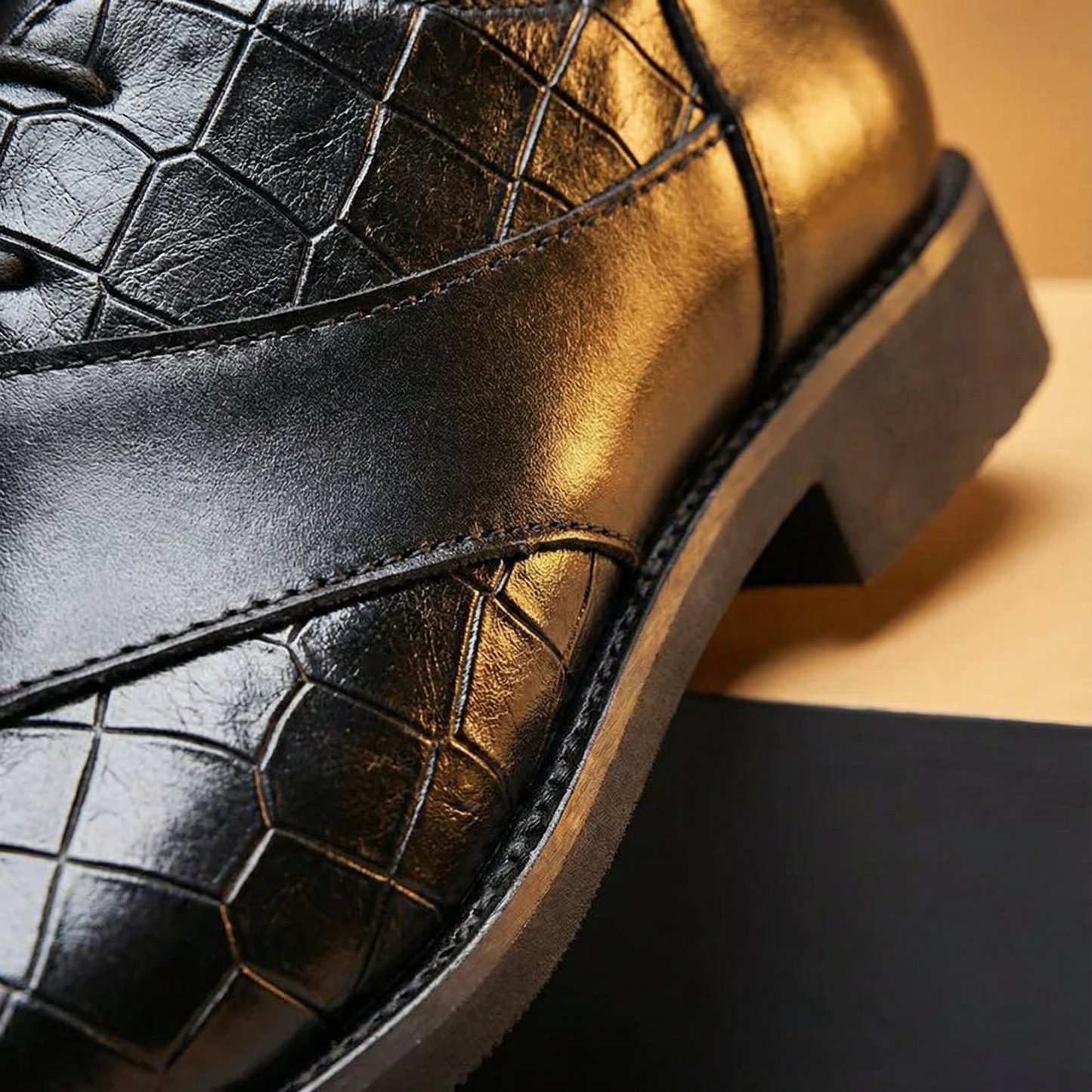 Men's Textured Oxford Dress Shoes for Comfort and Durability