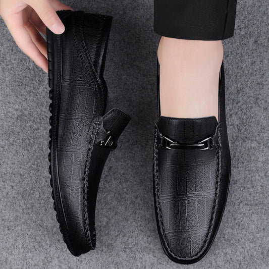 Men's Elegant Slip-On Loafers with Cushioned Footbed