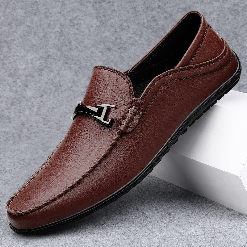 Men's Elegant Slip-On Loafers with Cushioned Footbed
