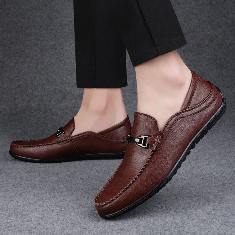 Men's Elegant Slip-On Loafers with Cushioned Footbed