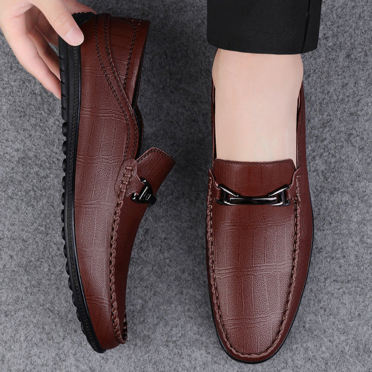 Men's Elegant Slip-On Loafers with Cushioned Footbed