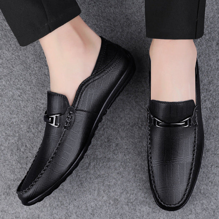 Men's Elegant Slip-On Loafers with Cushioned Footbed