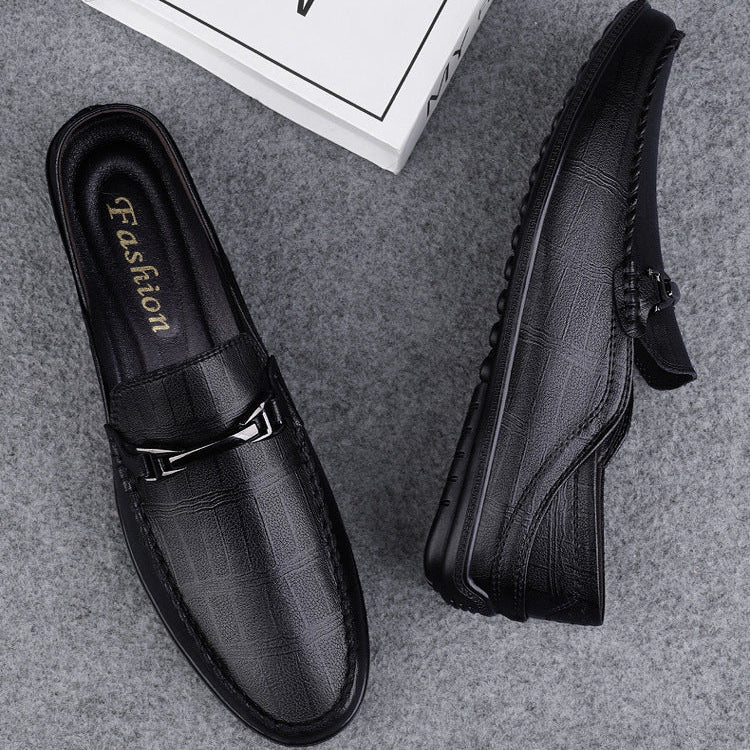 Men's Elegant Slip-On Loafers with Cushioned Footbed