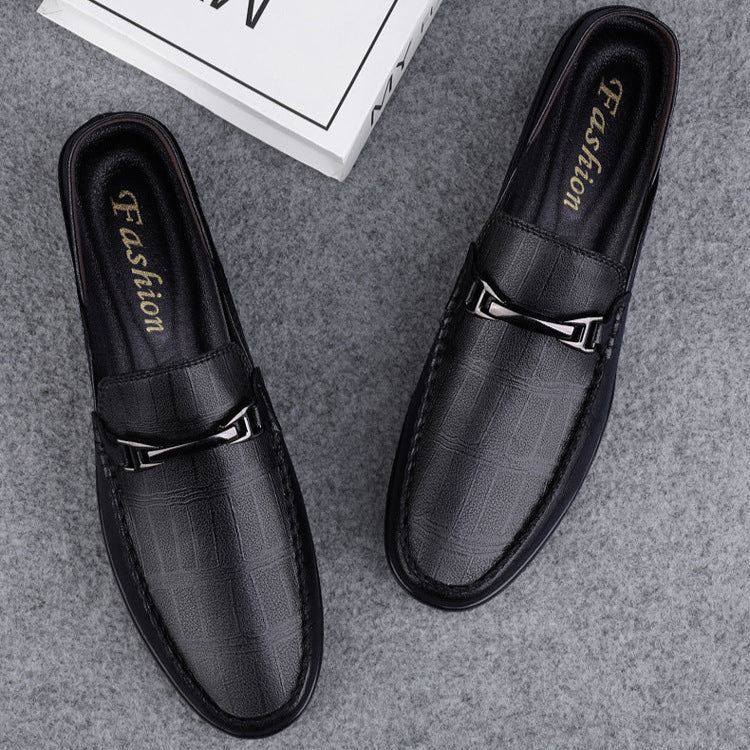 Men's Elegant Slip-On Loafers with Cushioned Footbed