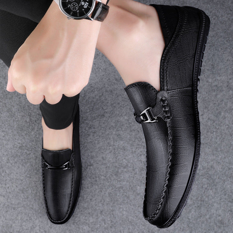 Men's Elegant Slip-On Loafers with Cushioned Footbed