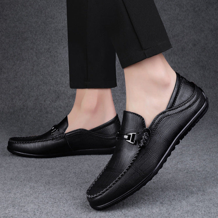 Men's Elegant Slip-On Loafers with Cushioned Footbed