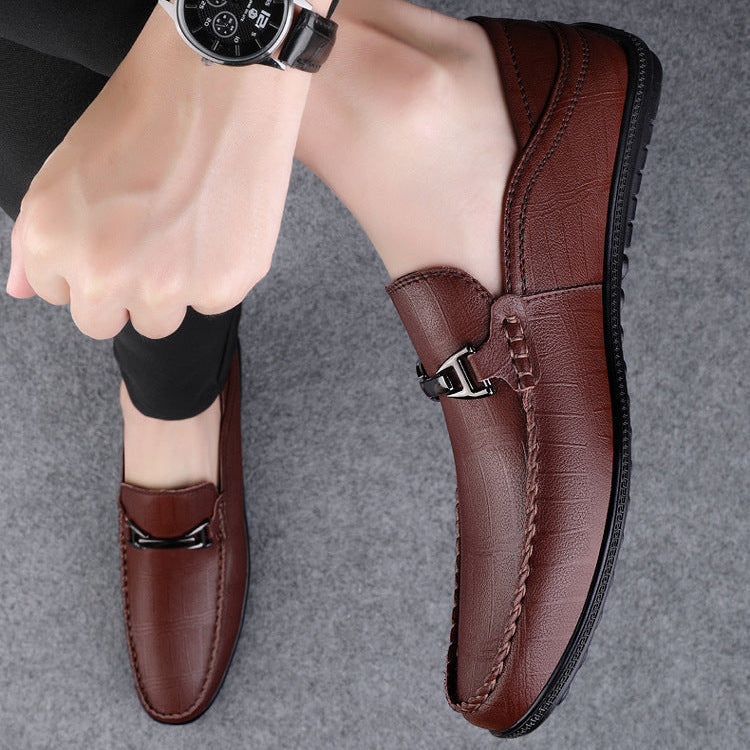 Men's Elegant Slip-On Loafers with Cushioned Footbed