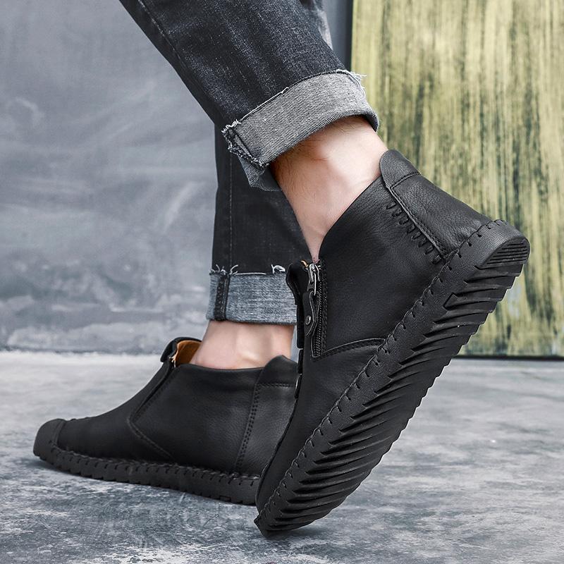 Orthopedic Hand-Stitched Casual Ankle Boots for Men