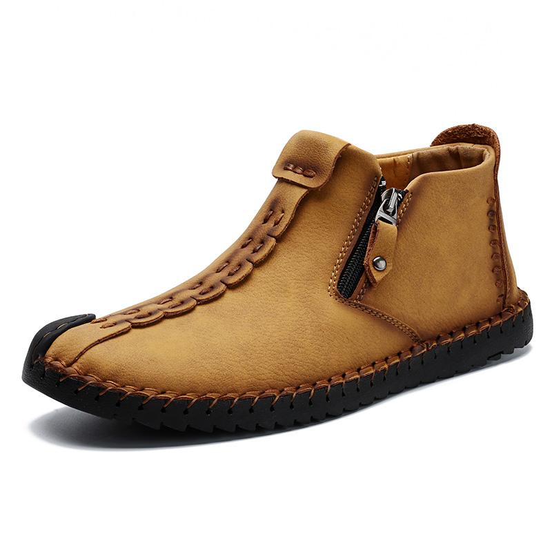 Orthopedic Hand-Stitched Casual Ankle Boots for Men