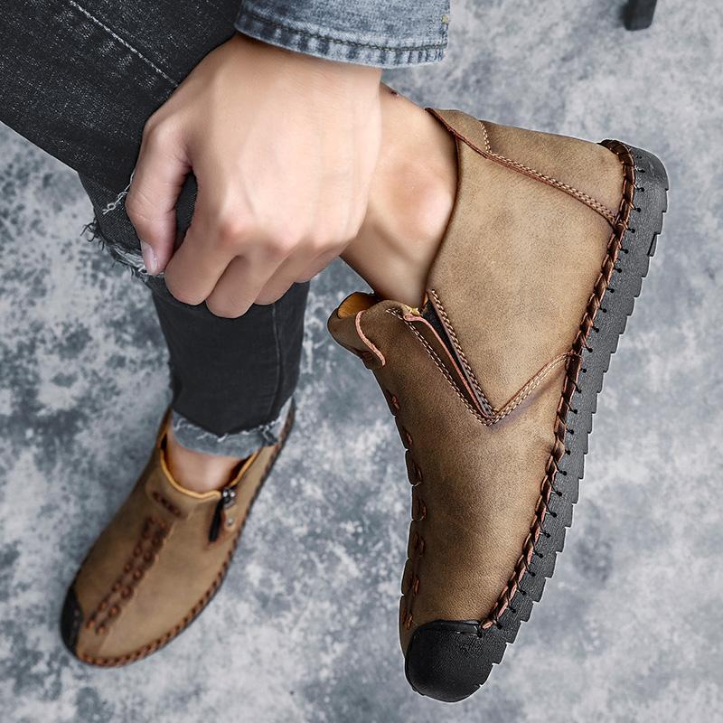 Orthopedic Hand-Stitched Casual Ankle Boots for Men