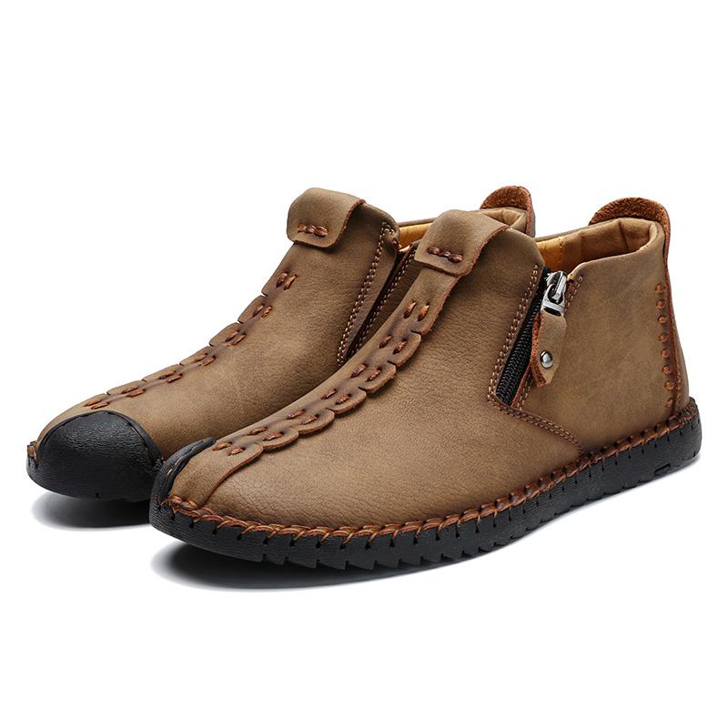 Orthopedic Hand-Stitched Casual Ankle Boots for Men