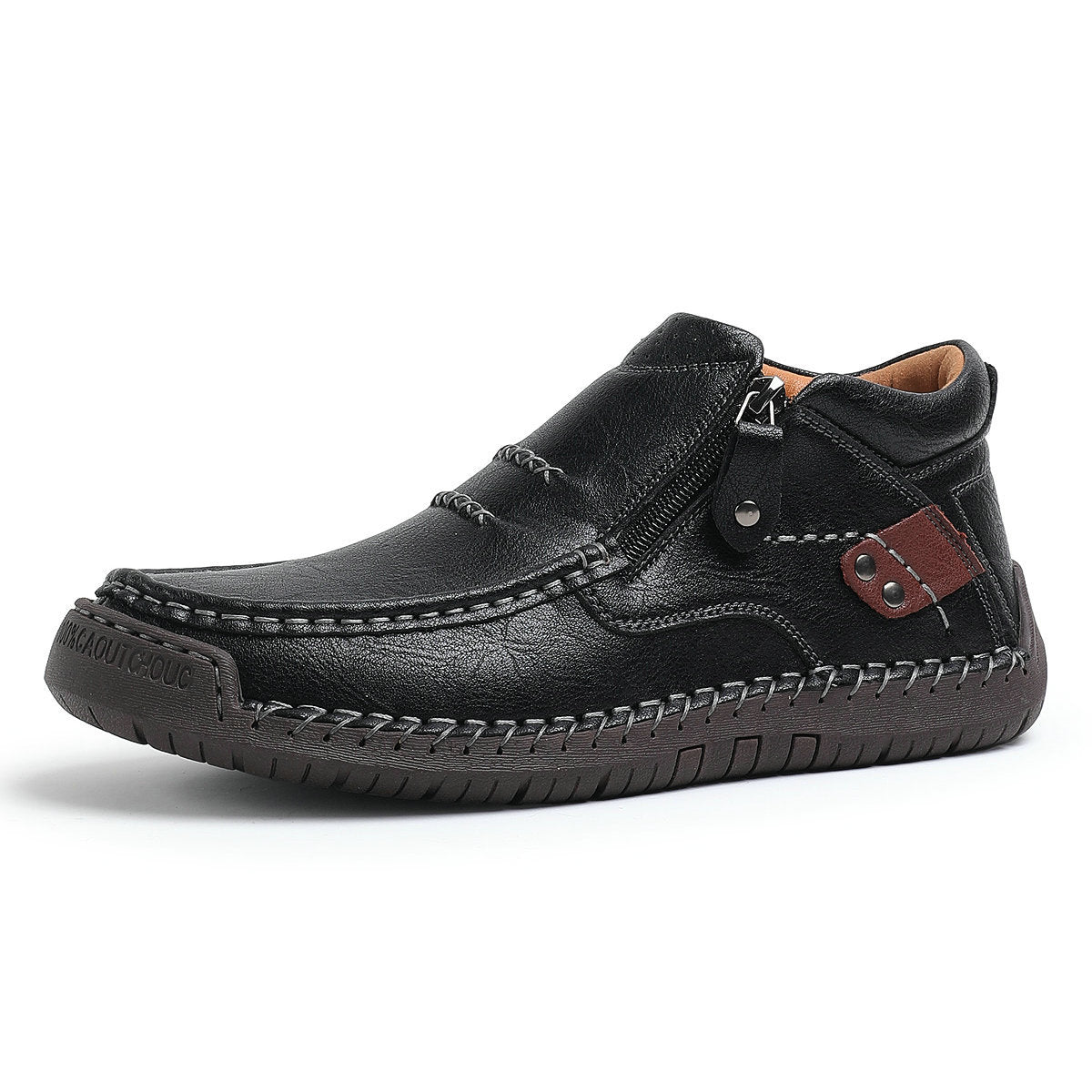Orthopedic Men's High-Top Boots for Comfort and Support