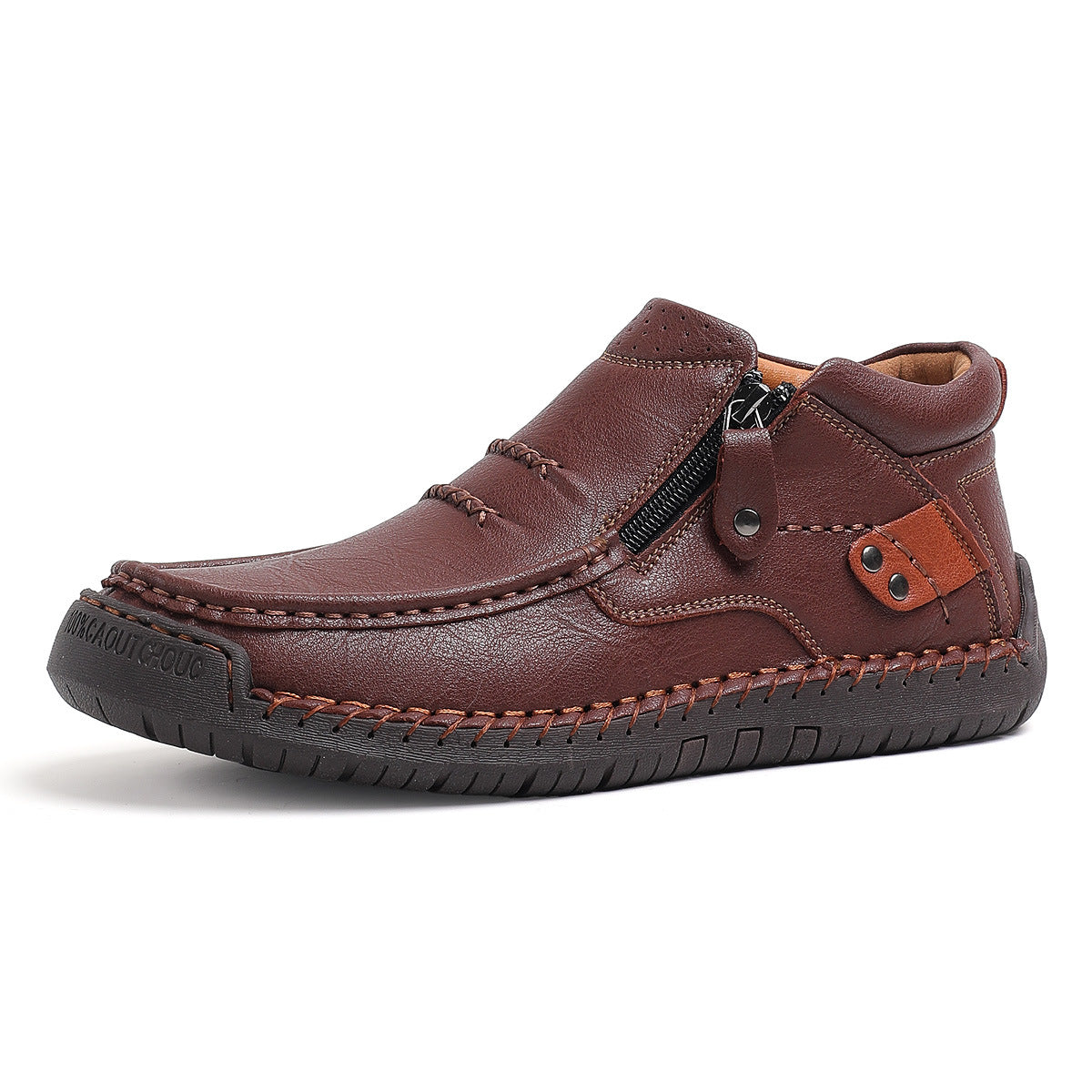 Orthopedic Men's High-Top Boots for Comfort and Support