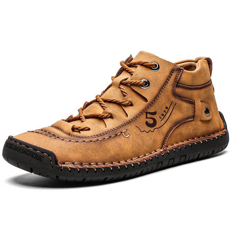 Men's Premium Hand Stitched High-Top Boots