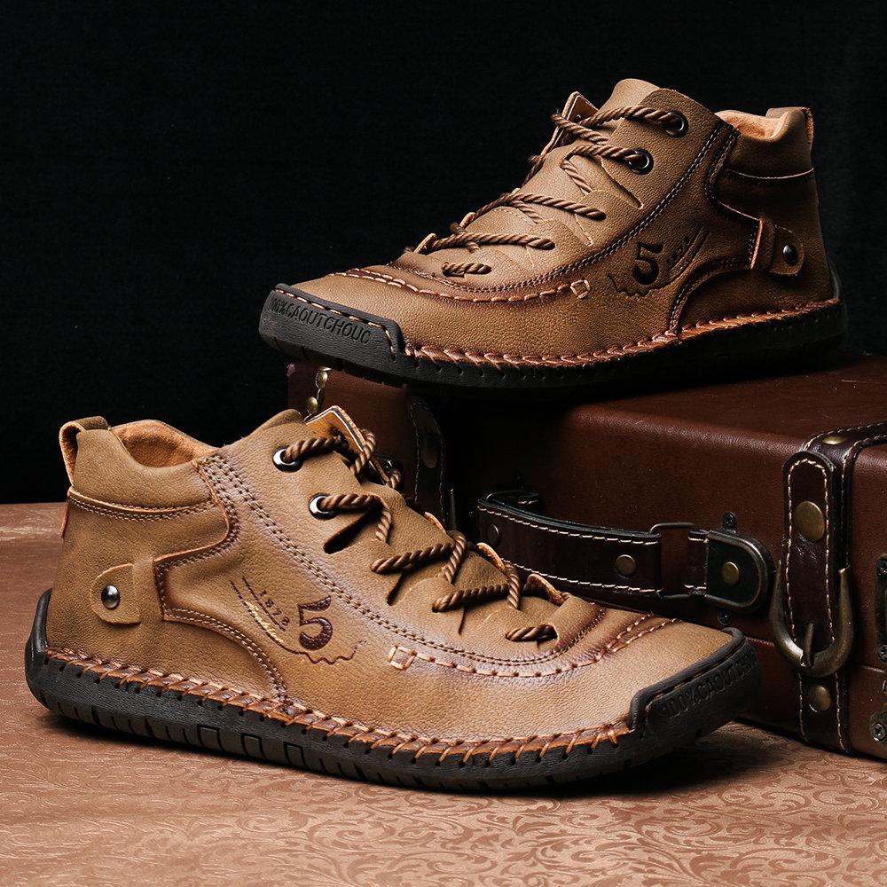 Men's Premium Hand Stitched High-Top Boots