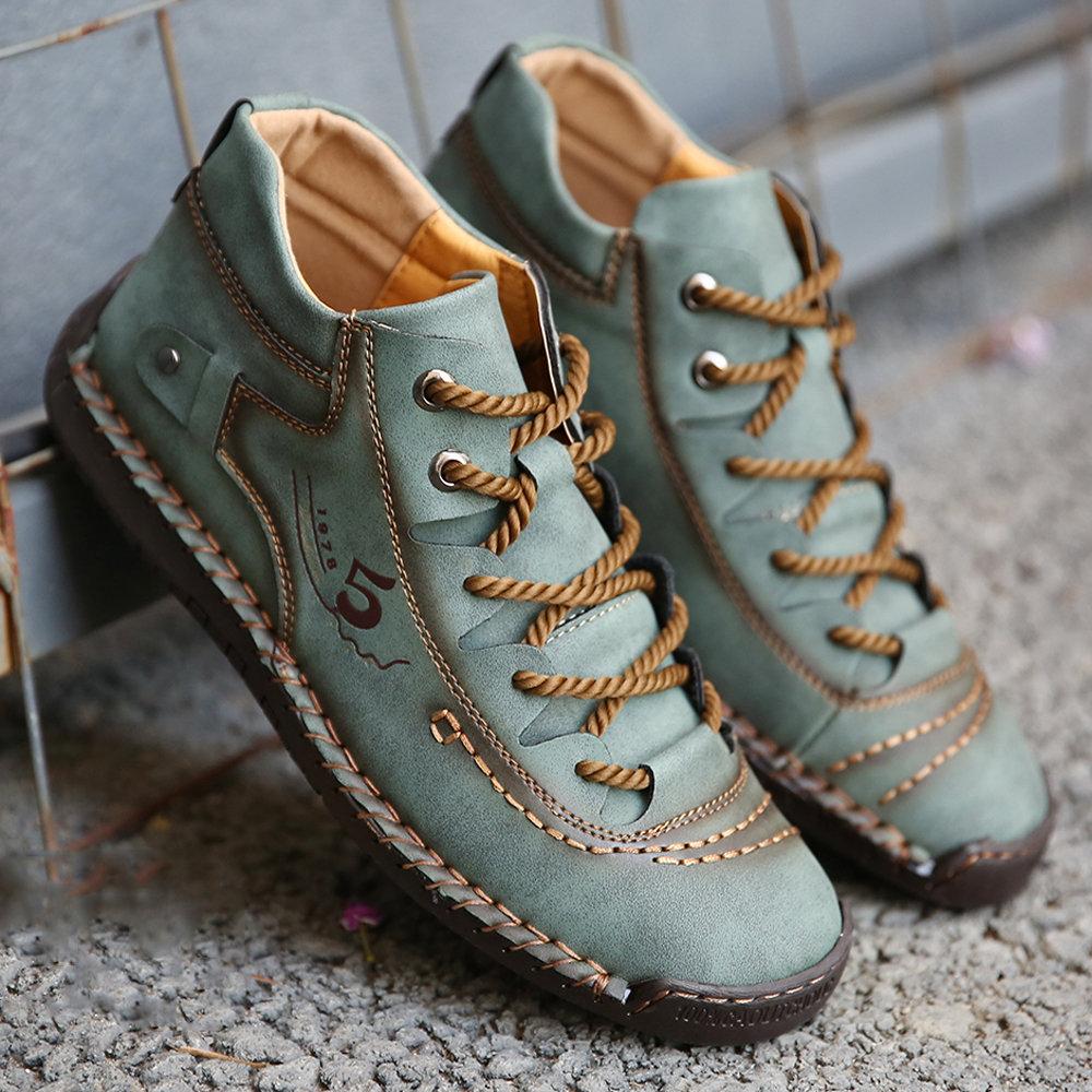 Men's Premium Hand Stitched High-Top Boots