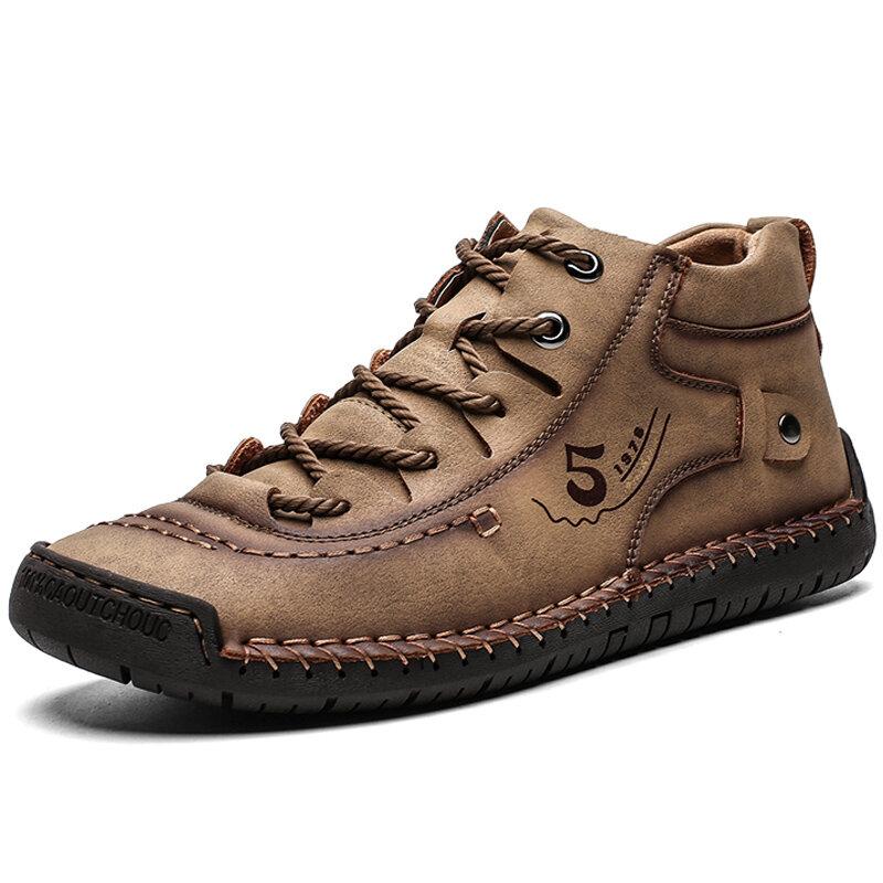 Men's Premium Hand Stitched High-Top Boots