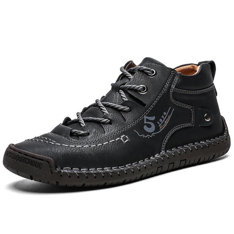 Men's Premium Hand Stitched High-Top Boots
