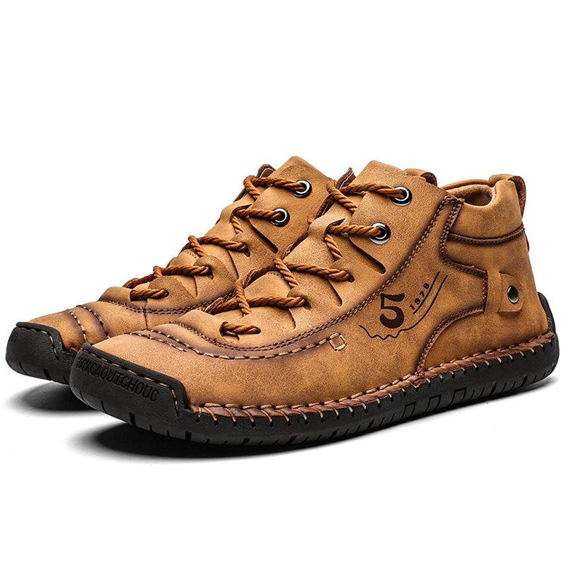 Men's Premium Hand Stitched High-Top Boots