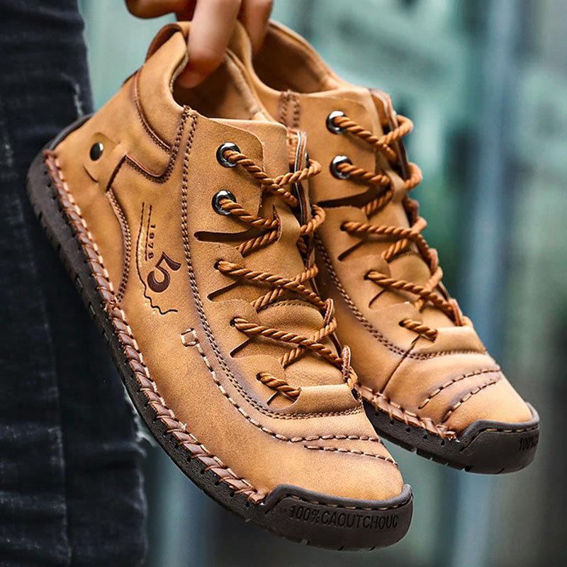 Men's Premium Hand Stitched High-Top Boots