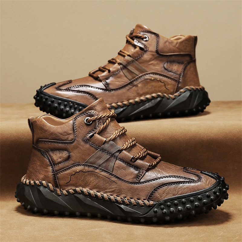 Men's High-Top Orthopedic Comfort Shoes for Posture Support