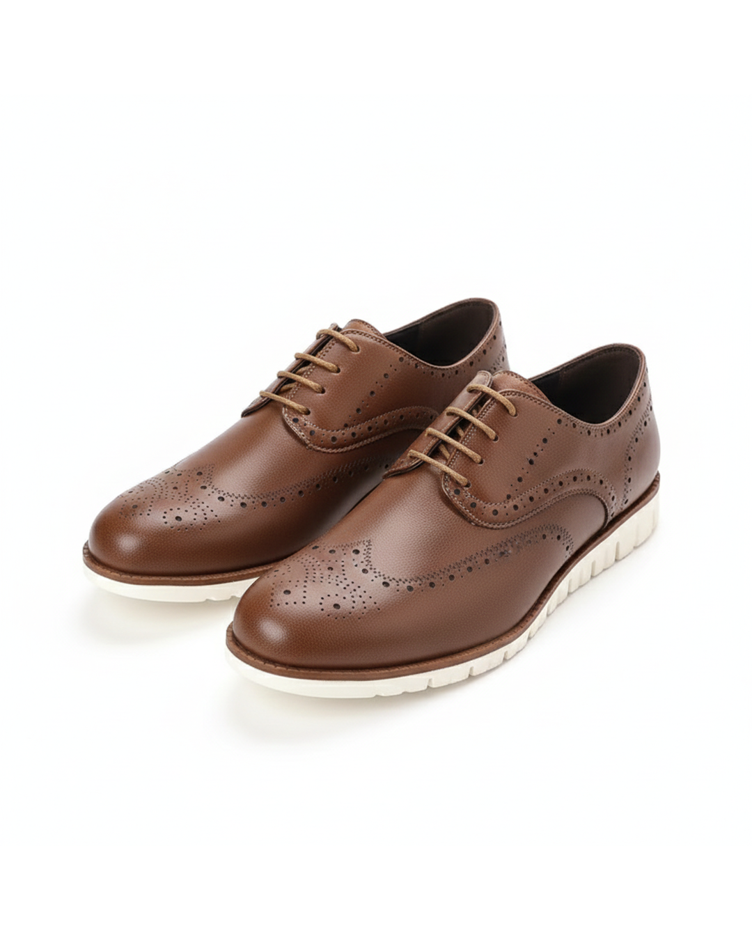Men's Classic Brogue Dress Sneakers with Foam Comfort