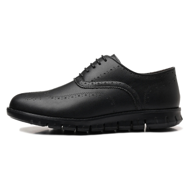 Men's Classic Brogue Dress Sneakers with Foam Comfort