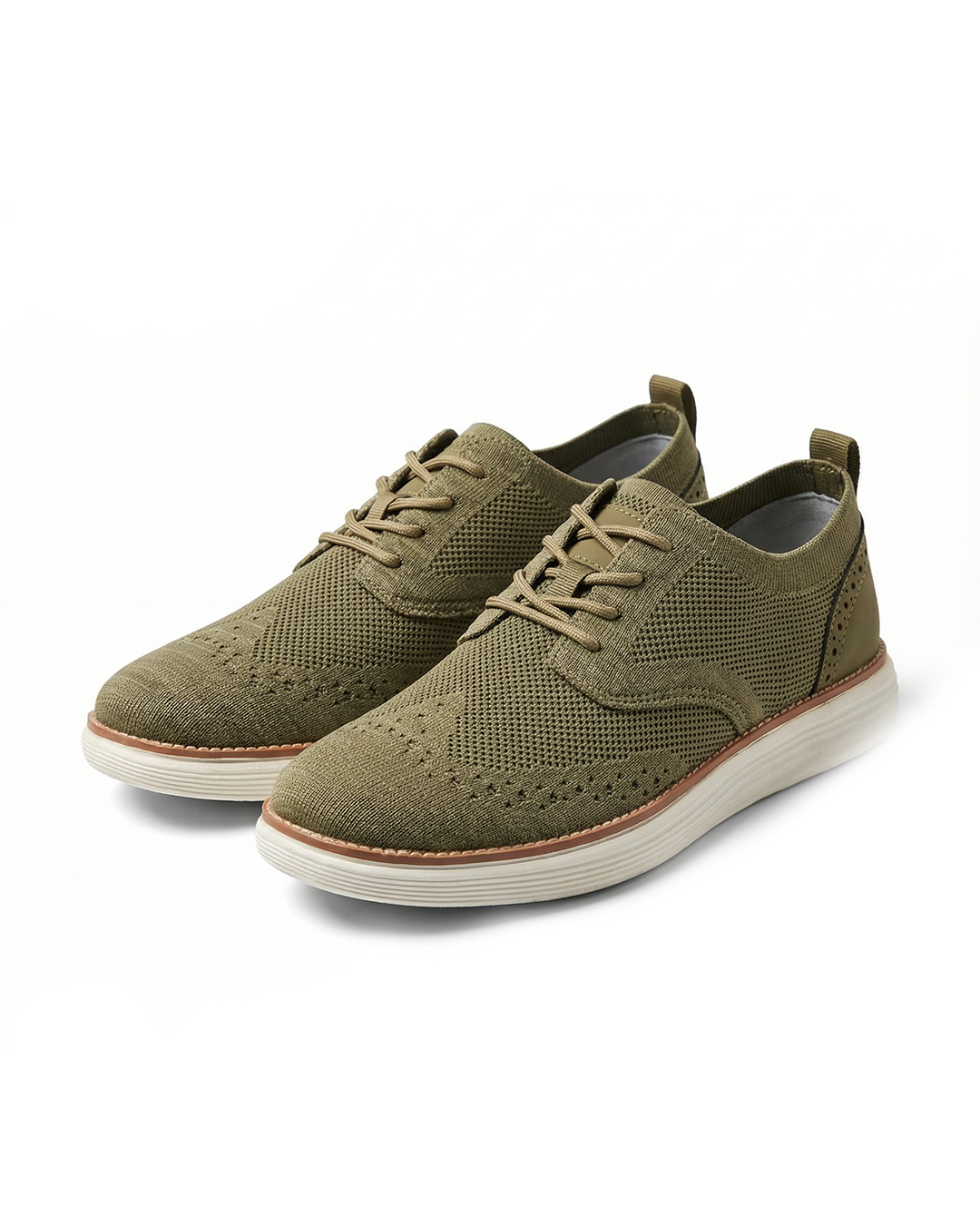 Men's Wingtip Hybrid Dress Sneakers with Cushioning