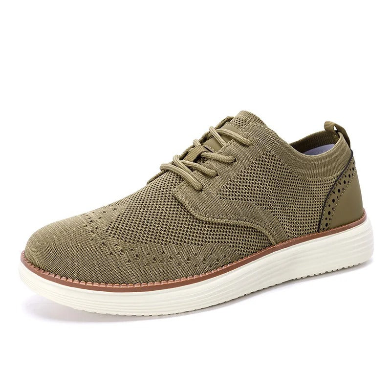 Men's Wingtip Hybrid Dress Sneakers with Cushioning