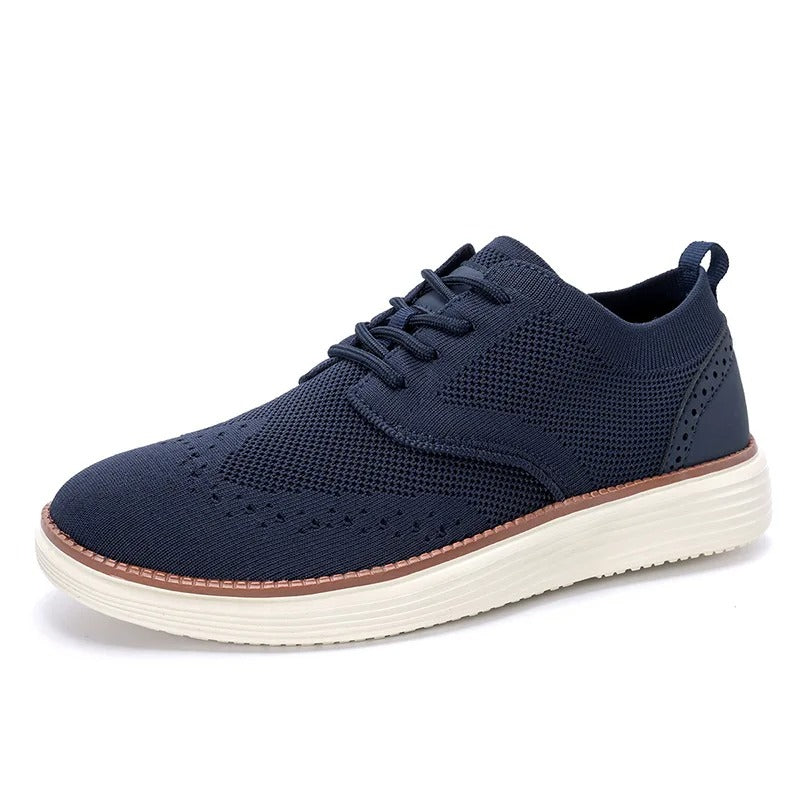 Men's Wingtip Hybrid Dress Sneakers with Cushioning