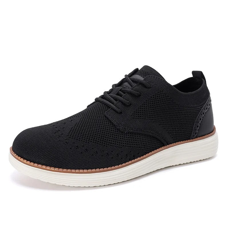 Men's Wingtip Hybrid Dress Sneakers with Cushioning