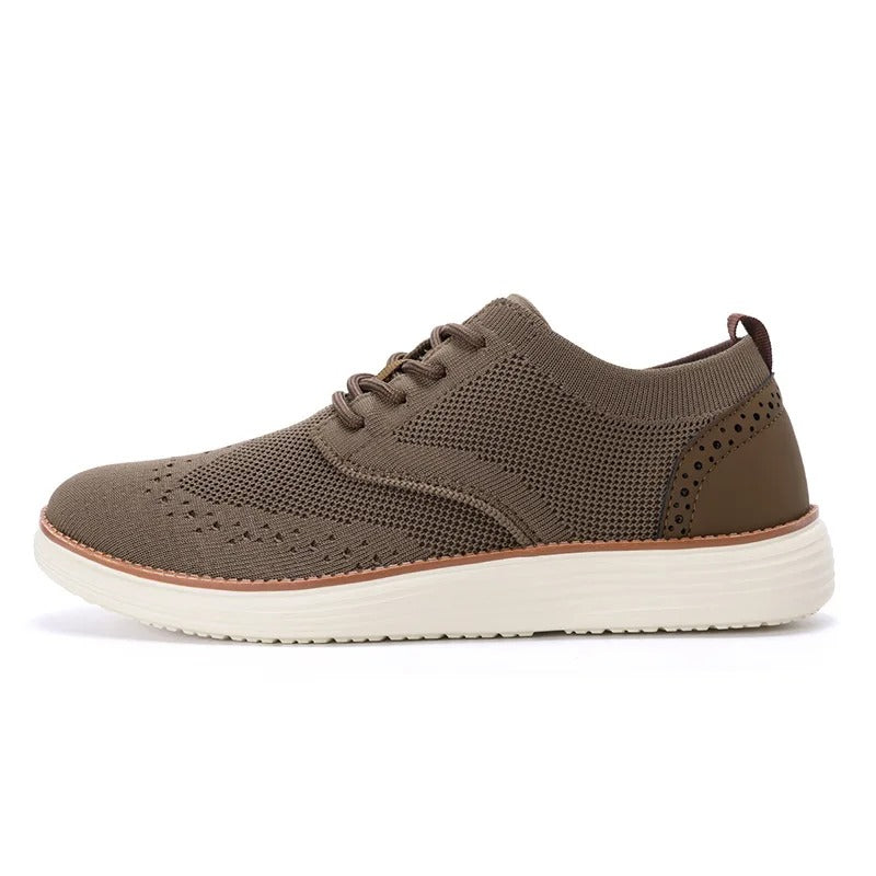 Men's Wingtip Hybrid Dress Sneakers with Cushioning