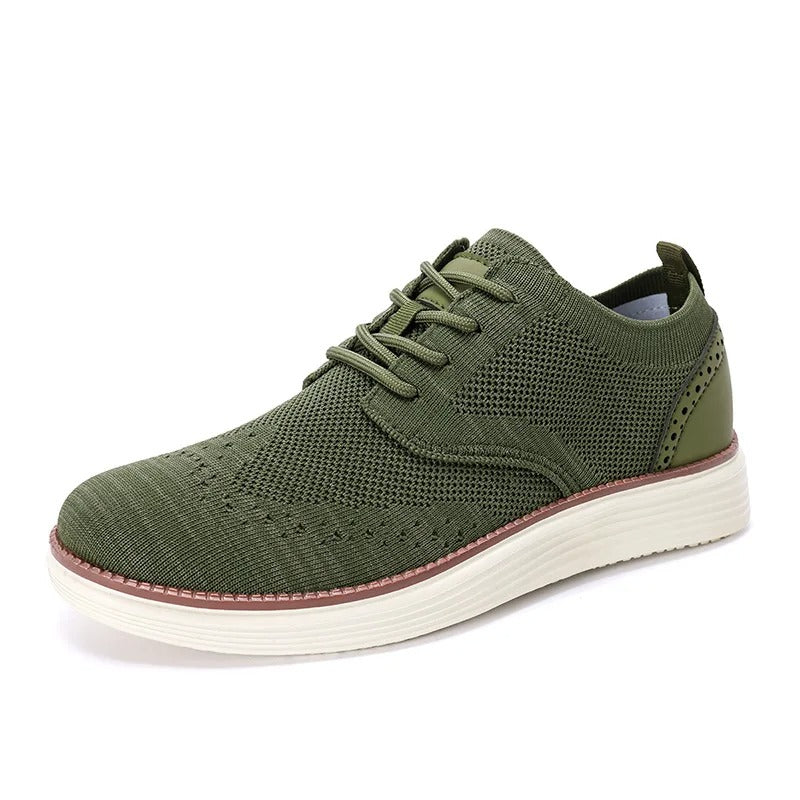 Men's Wingtip Hybrid Dress Sneakers with Cushioning