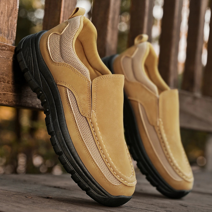 Men's Slip-On Comfort Shoes with Breathable Mesh Upper