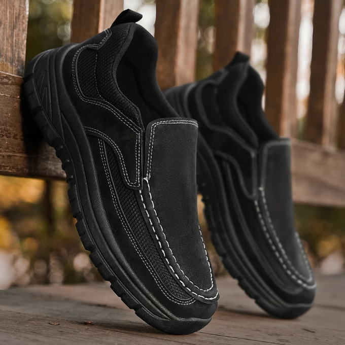 Men's Slip-On Comfort Shoes with Breathable Mesh Upper