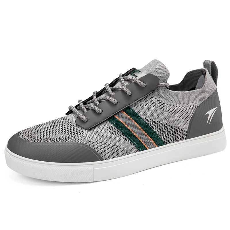 Lightweight Men's Athletic Knit Sneakers with Slip-On Design