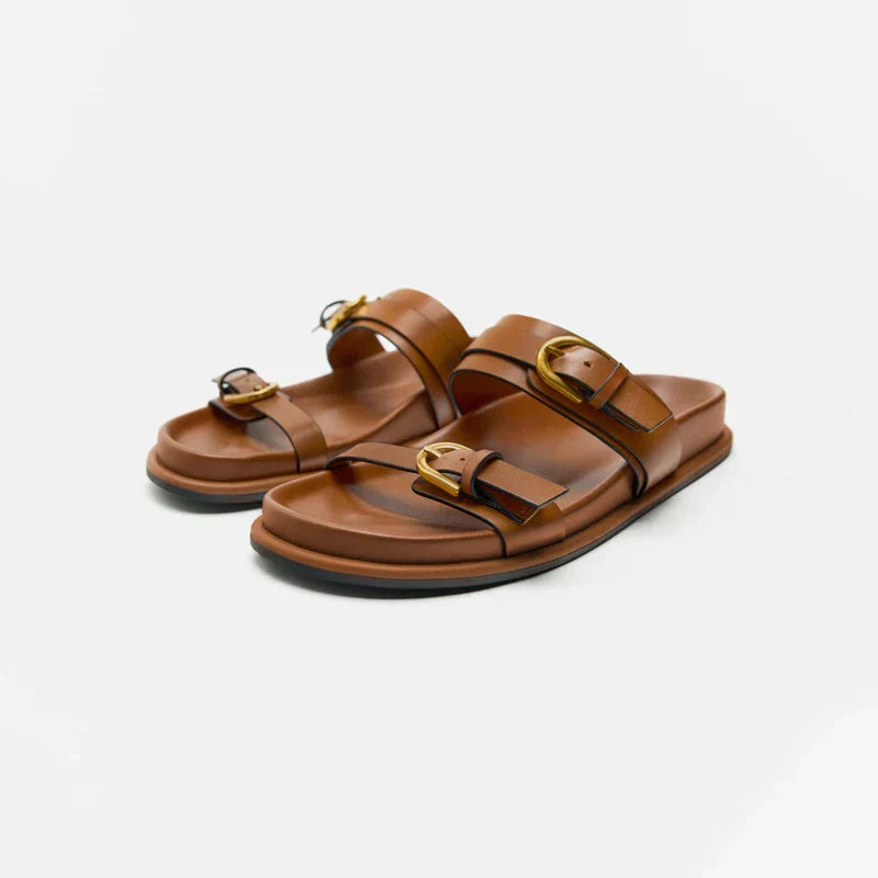 Men's Adjustable Luxury Slide Sandals with Lightweight Sole